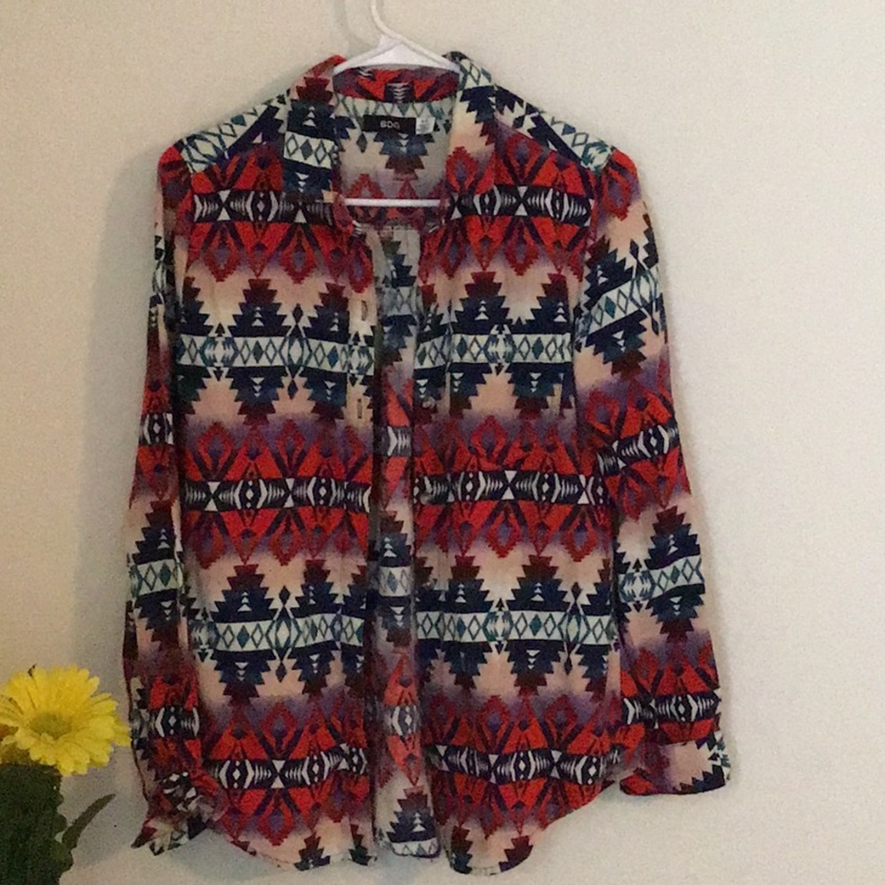 Small Aztec BDG Button Down Shirt